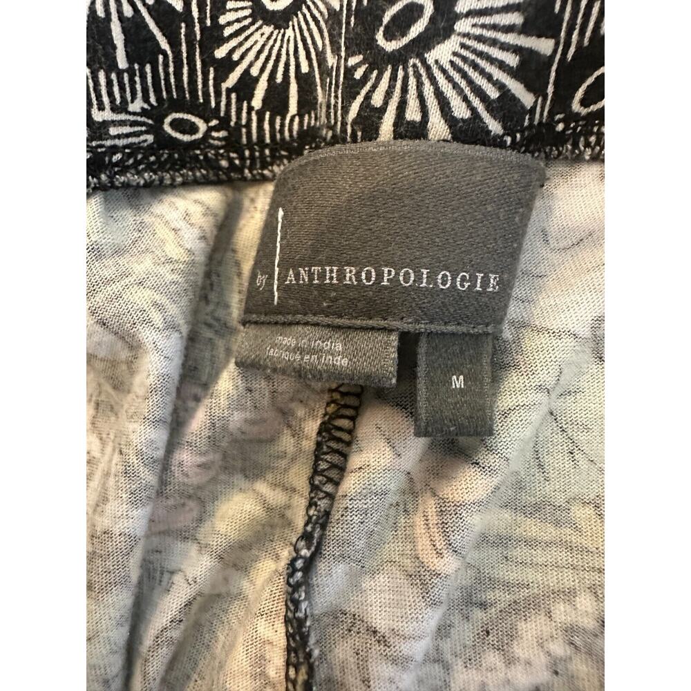 By Anthropologie Printed Pants Flare Leg Lounge Stretch Pull On Women's Medium - Picture 10 of 15